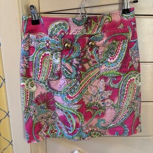 Preppy Melly M Paisley Skirt 0